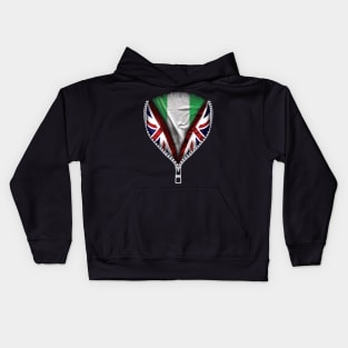 Nigerian Flag  Nigeria Flag zipped British Flag - Gift for Nigerian From Nigeria Kids Hoodie